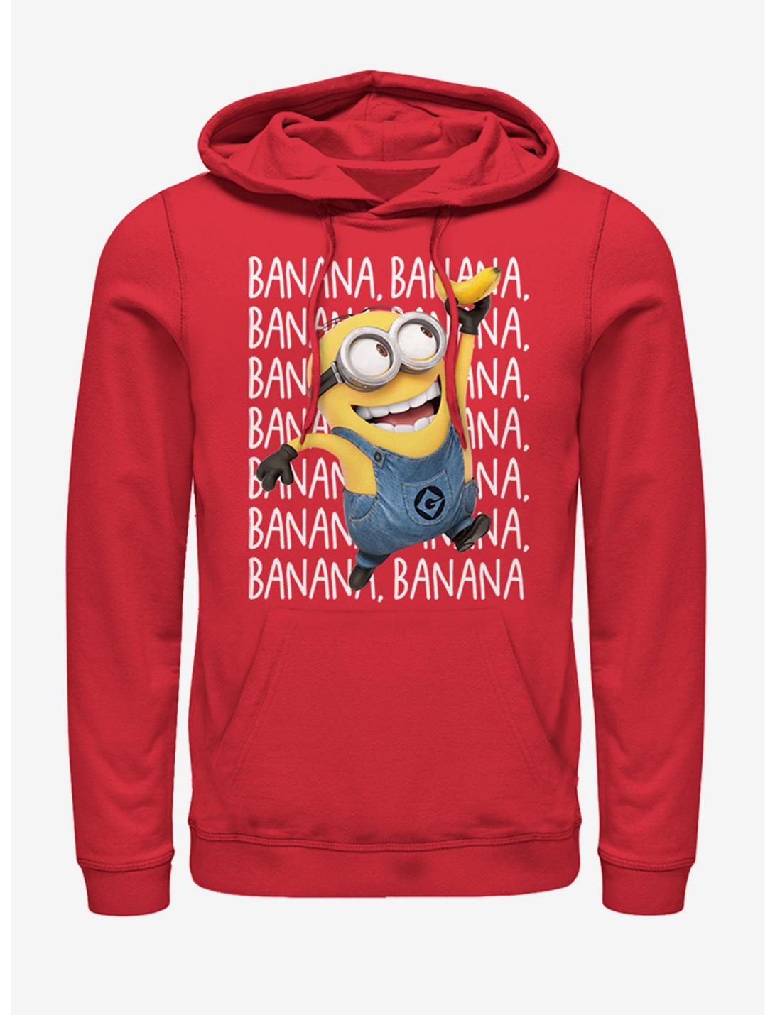 Minions Gone Bananas Hoodie, RED, hi-res