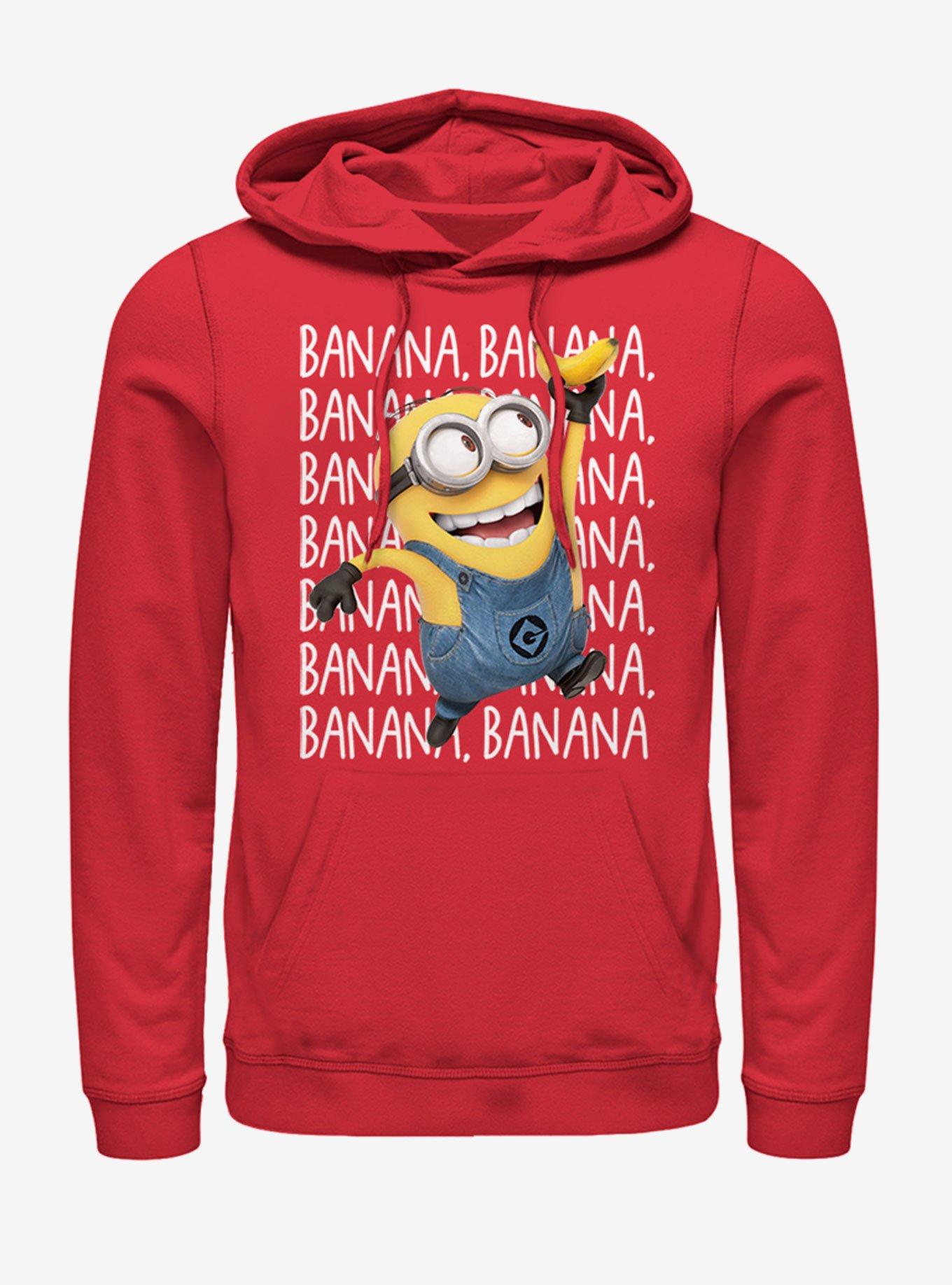 Minions Gone Bananas Hoodie, RED, hi-res