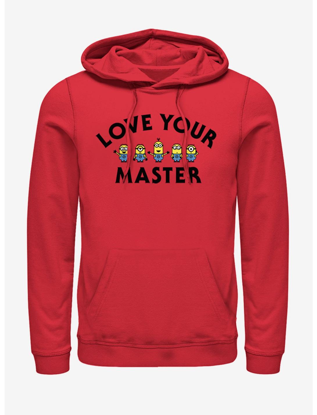 Minions Love Your Master Hoodie, RED, hi-res