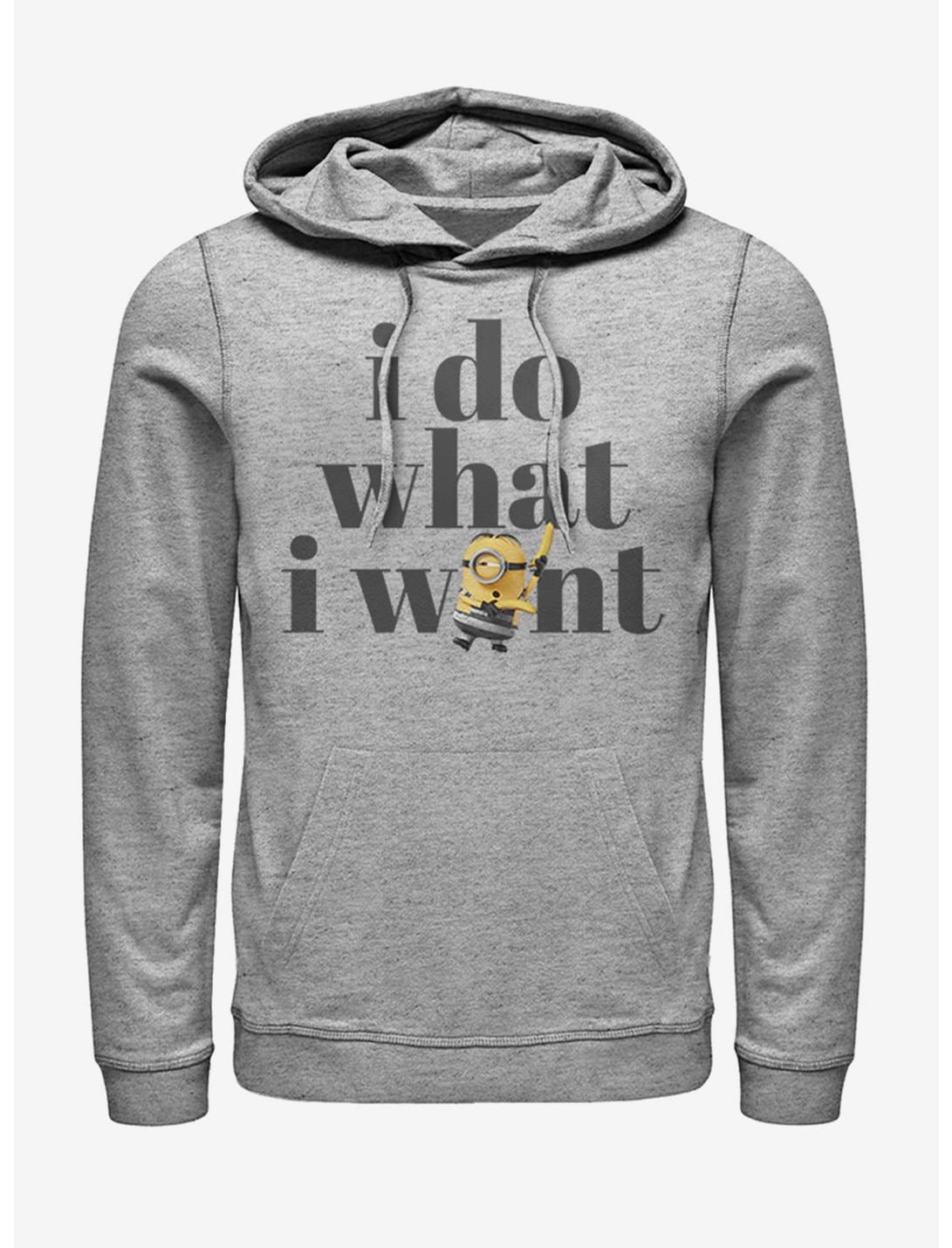 Minions What I Want Hoodie, ATH HTR, hi-res