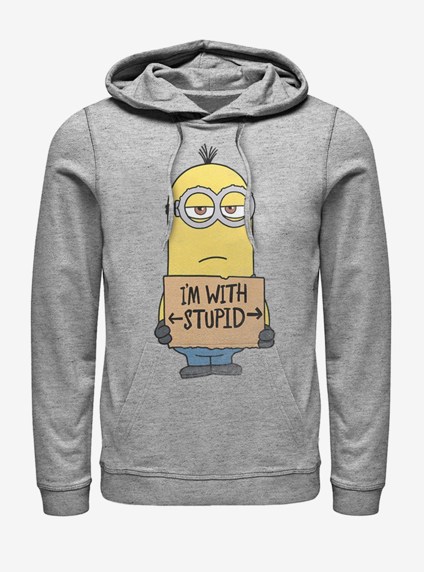 Minions Stupid Hoodie, ATH HTR, hi-res