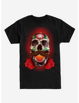 Mustace Sugar Skull T-Shirt, , hi-res