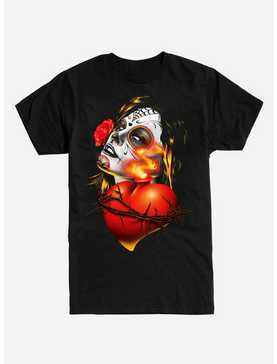 Sacred Heart Muertos Girl T-Shirt, , hi-res