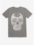 Jumbo Sugar Skull T-Shirt, CHARCOAL, hi-res