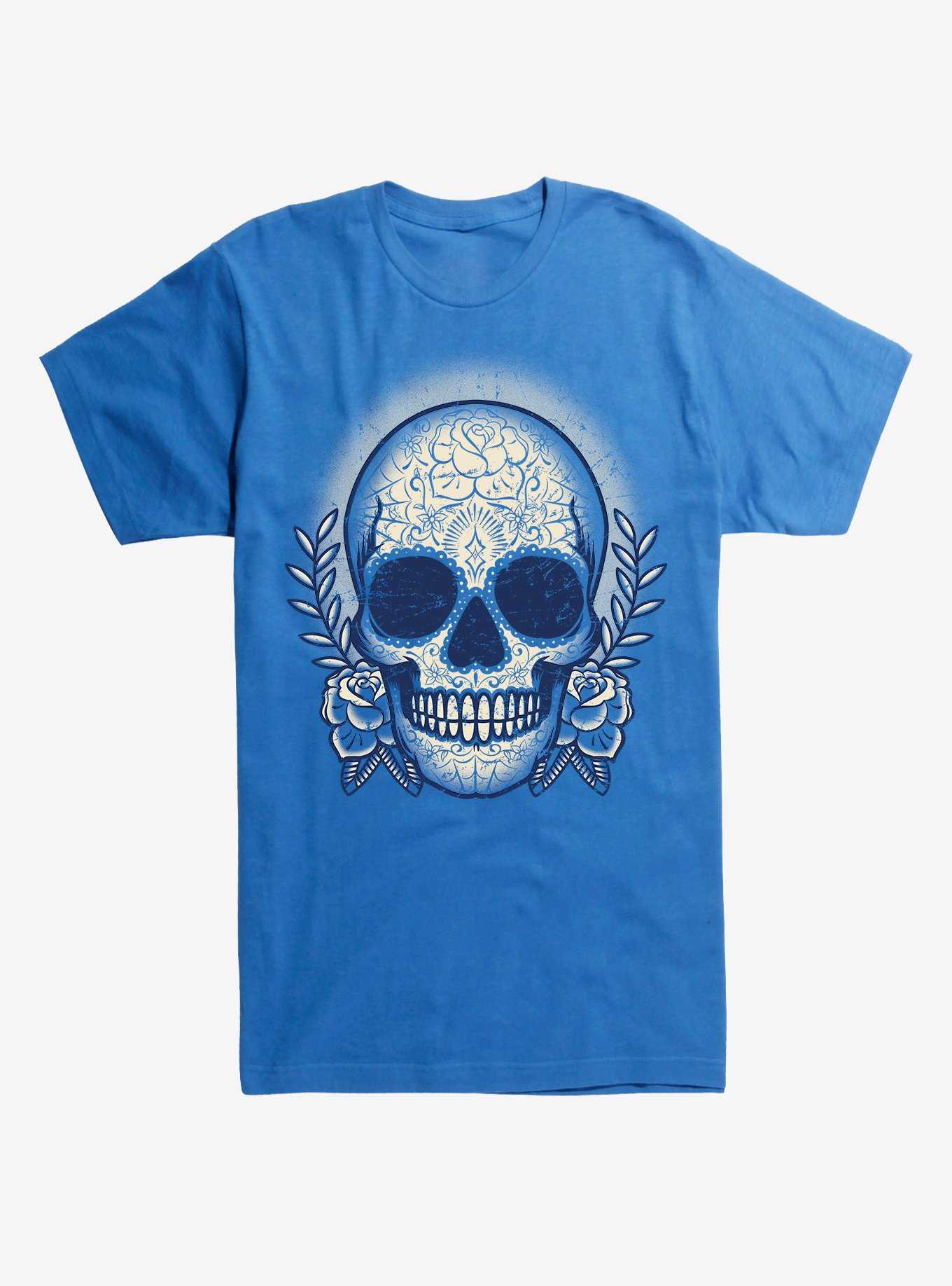 Vintage Sugar Skull T-Shirt, , hi-res