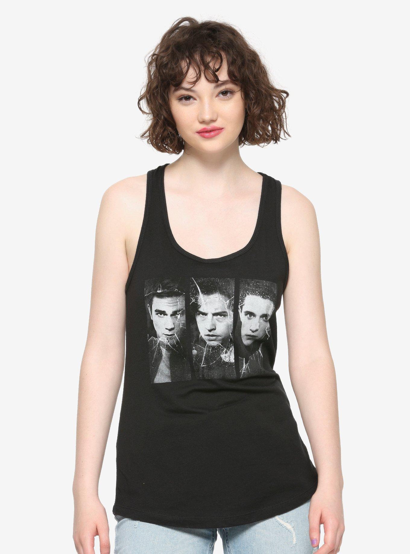 Riverdale Trio Panel Girls Tank Top Hot Topic Exclusive, WHITE, hi-res