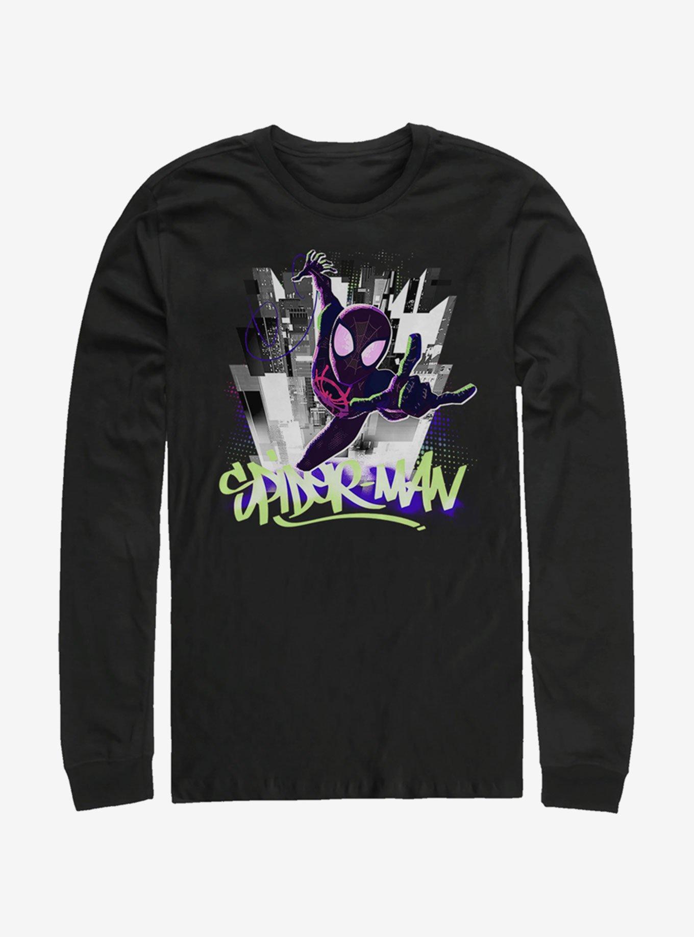 Marvel Spider-Man Brooklyn Graffiti Long-Sleeve T-Shirt, , hi-res