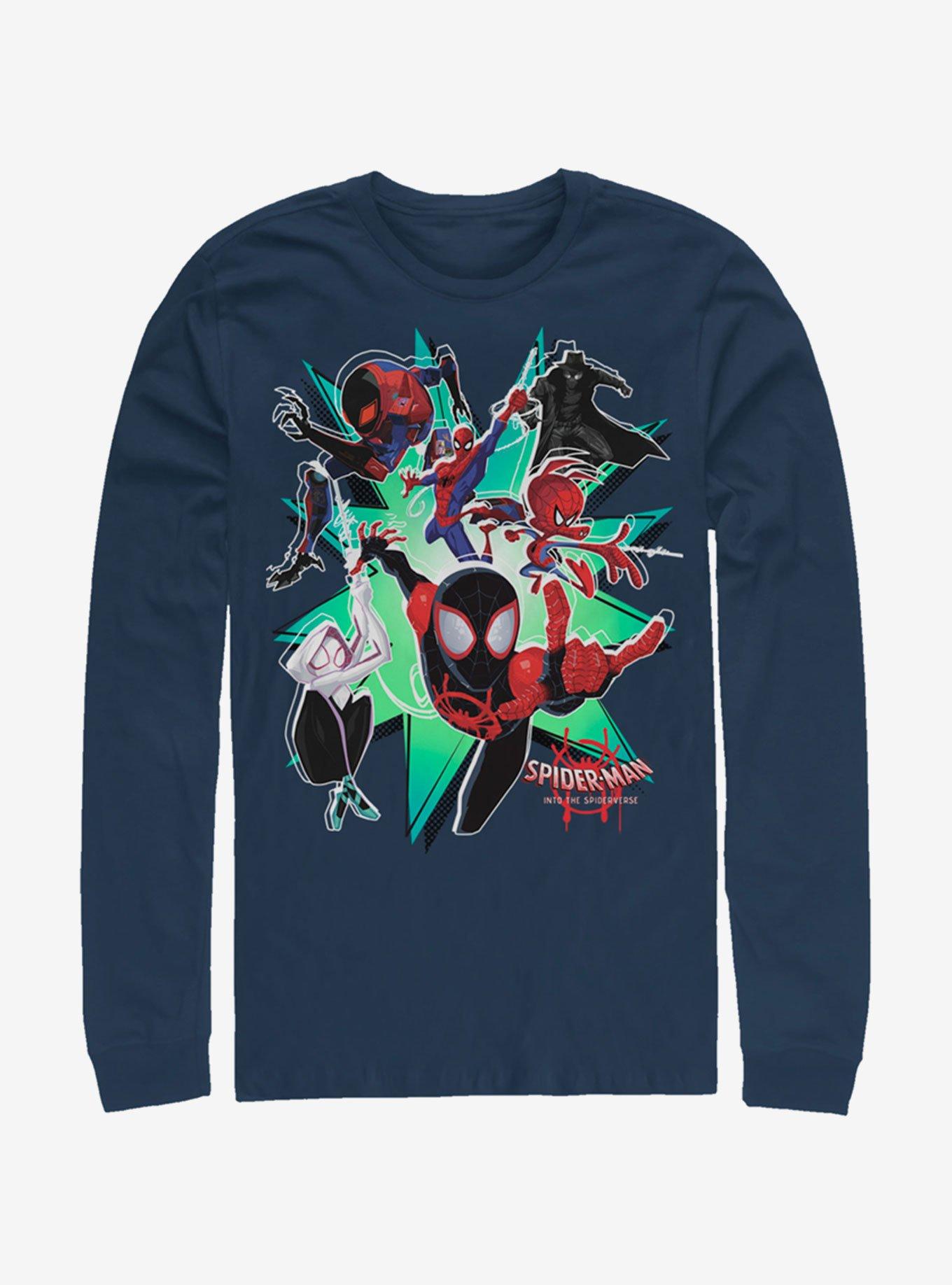 Marvel Spider-Man Group Spider-Verse Long-Sleeve T-Shirt , , hi-res