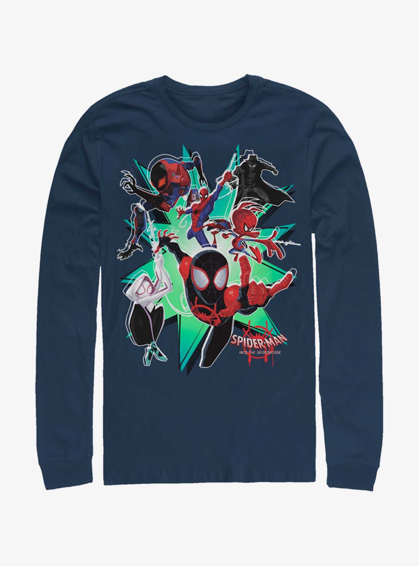 Marvel Spider-Man Group Spider-Verse Long-Sleeve T-Shirt , , hi-res