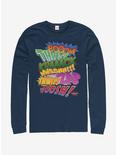 Marvel Spider-Man Sound Effects Long-Sleeve T-Shirt, NAVY, hi-res