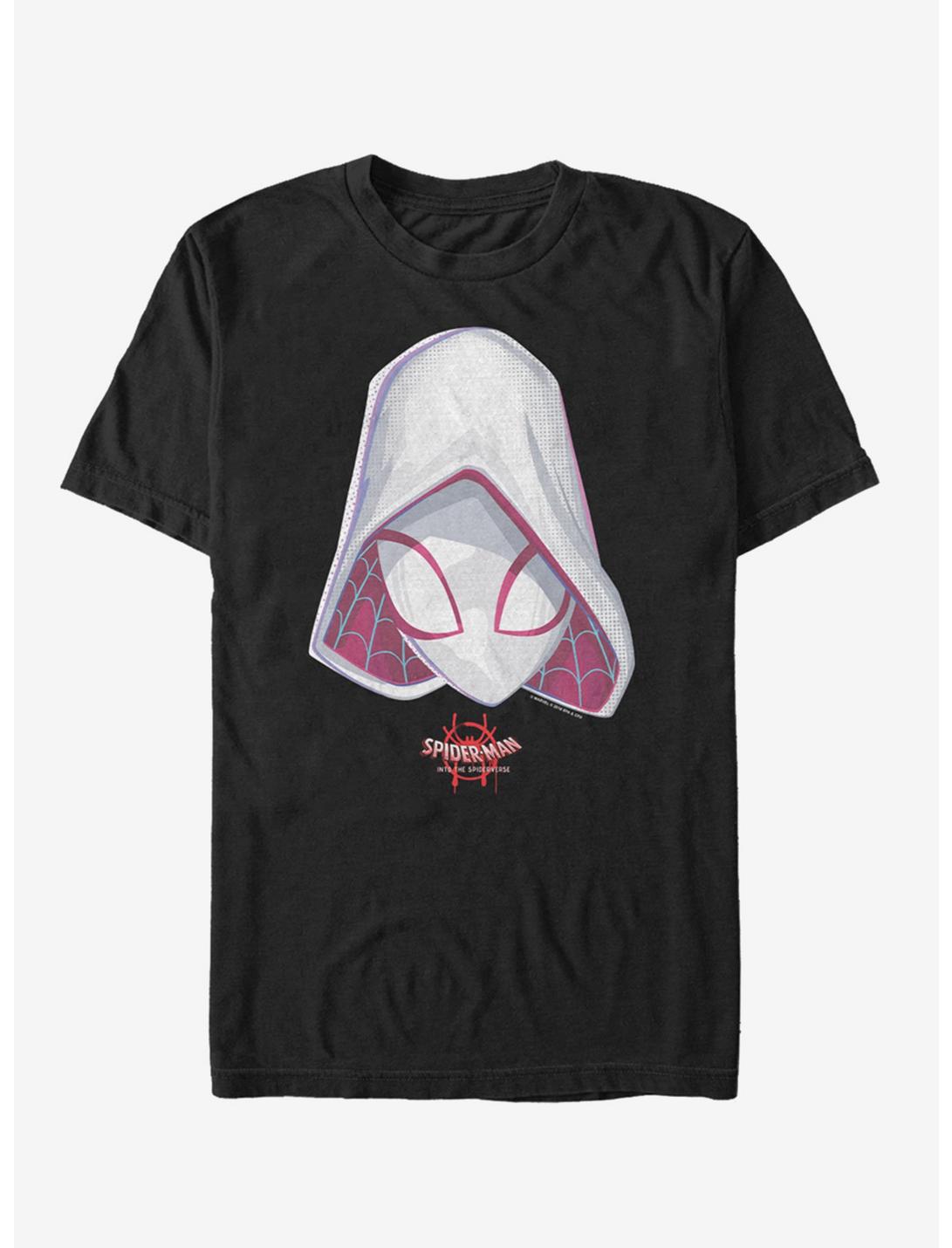 Marvel Spider-Man: Into the Spider-Verse Spider-Gwen Face T-Shirt, BLACK, hi-res
