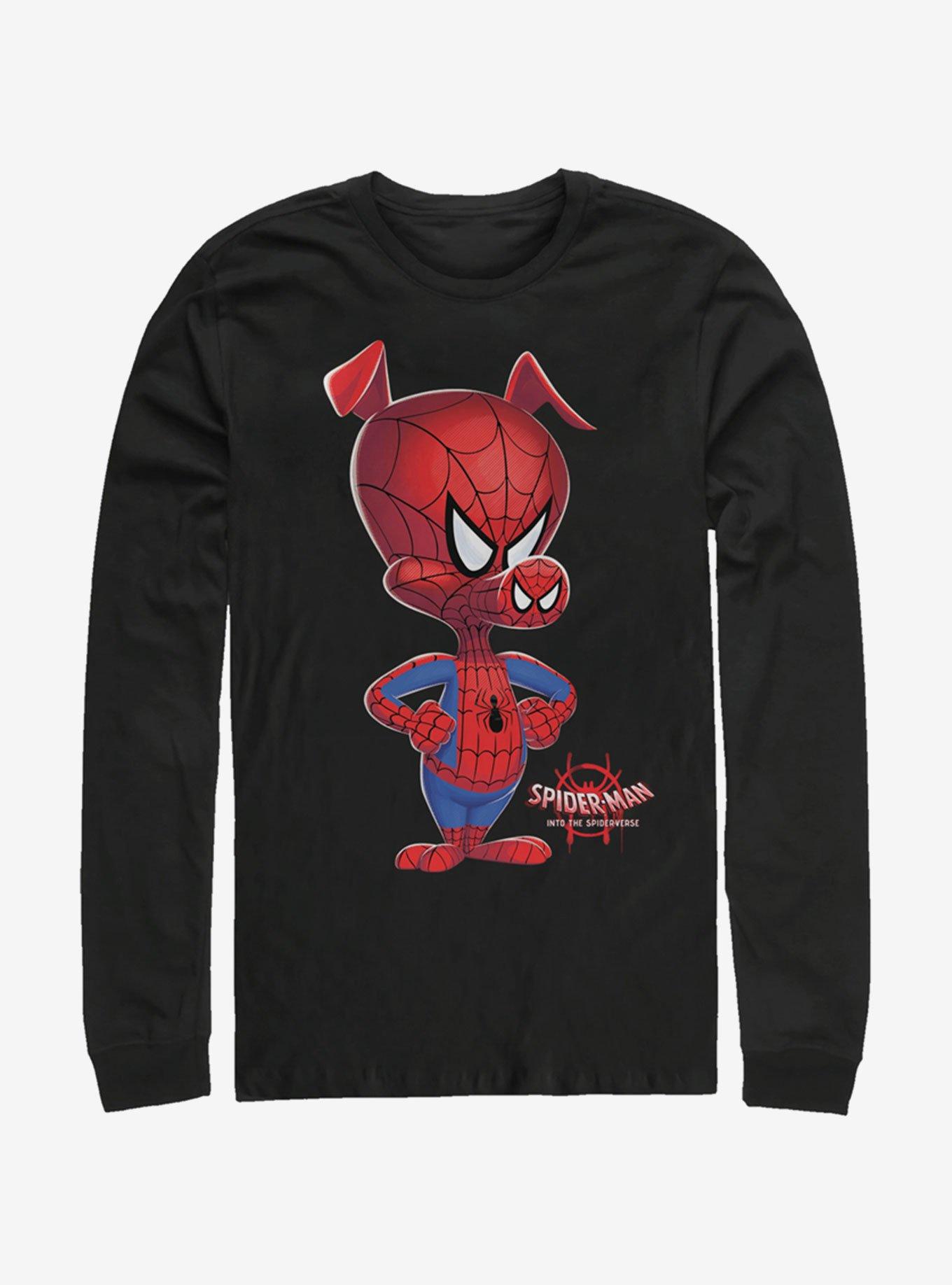 Marvel Spider-Man: Into the Spider-Verse Big Ham Long-Sleeve T-Shirt, BLACK, hi-res