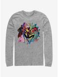 Plus Size Marvel Spider-Man Spider-Verse Group Long-Sleeve T-Shirt, ATH HTR, hi-res