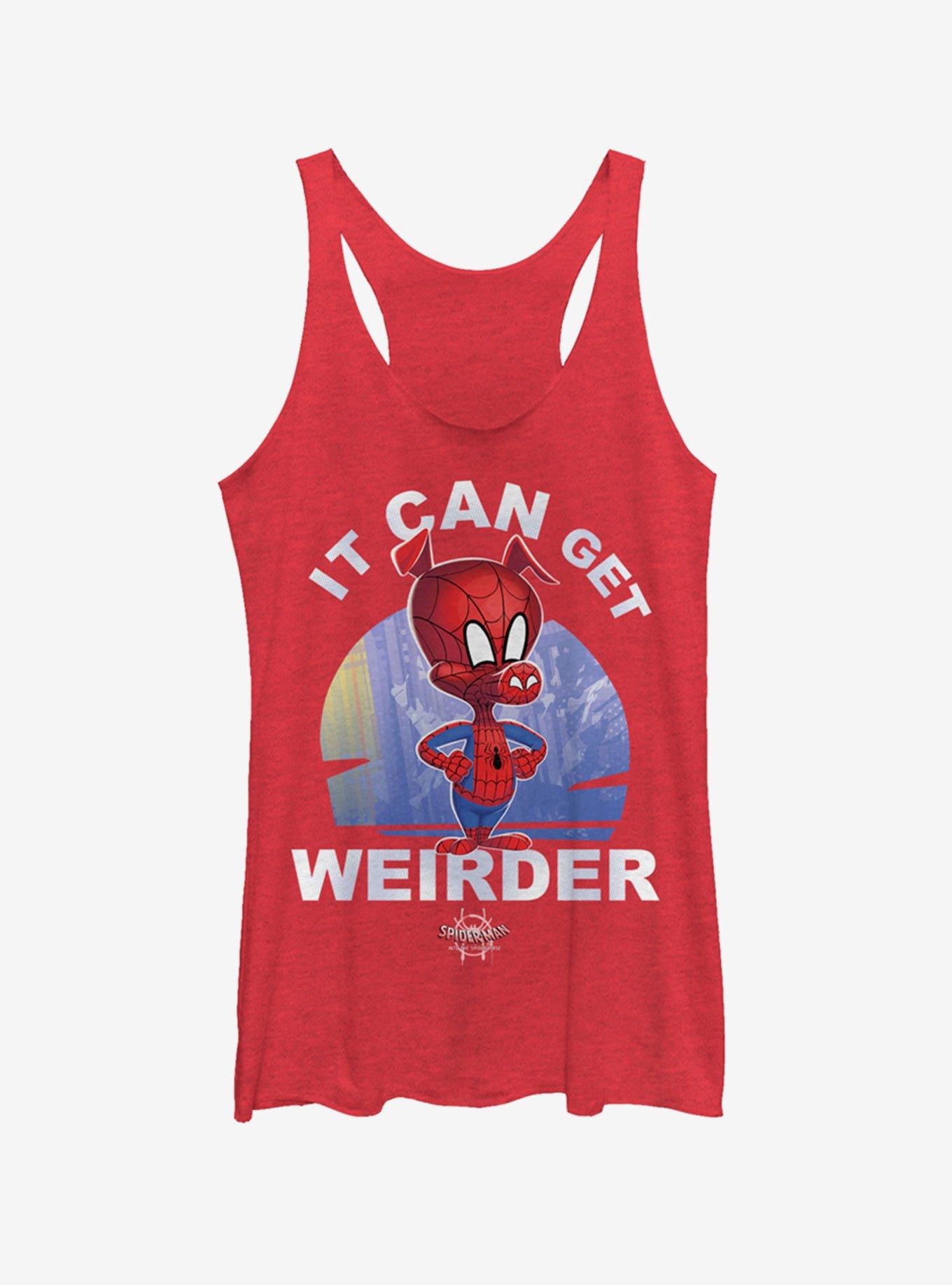 Marvel Spider-Man It Can Get Weirder Spider-Ham Womens Tank, RED HTR, hi-res