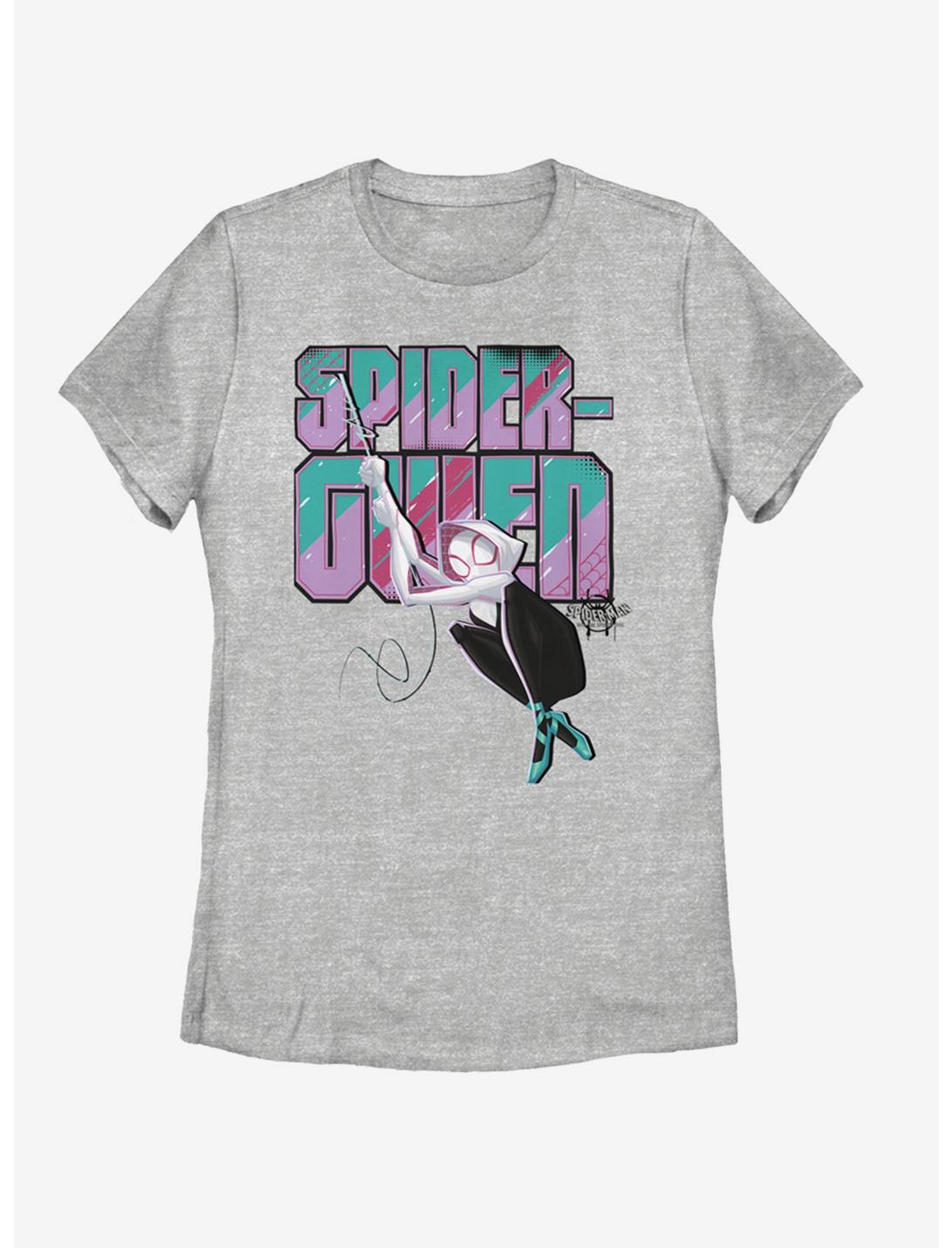 Marvel Spider-Gwen Swinging Womens T-Shirt, ATH HTR, hi-res