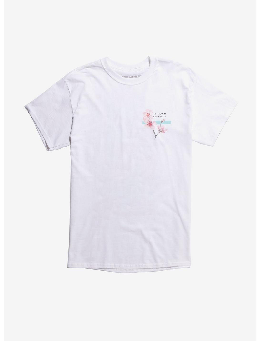 Shawn Mendes Cherry Blossom T-Shirt, WHITE, hi-res