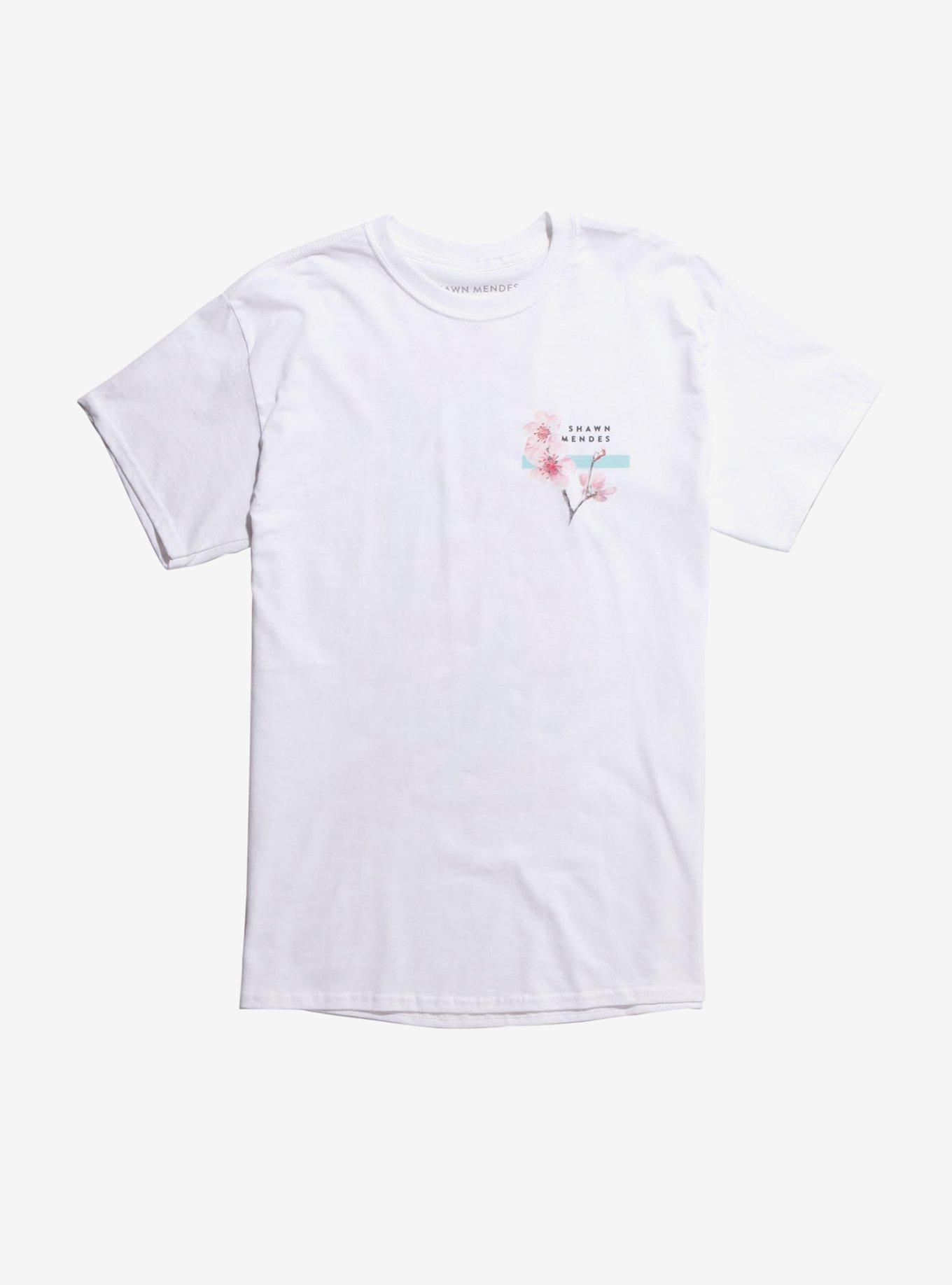 Shawn Mendes Cherry Blossom T-Shirt, WHITE, hi-res