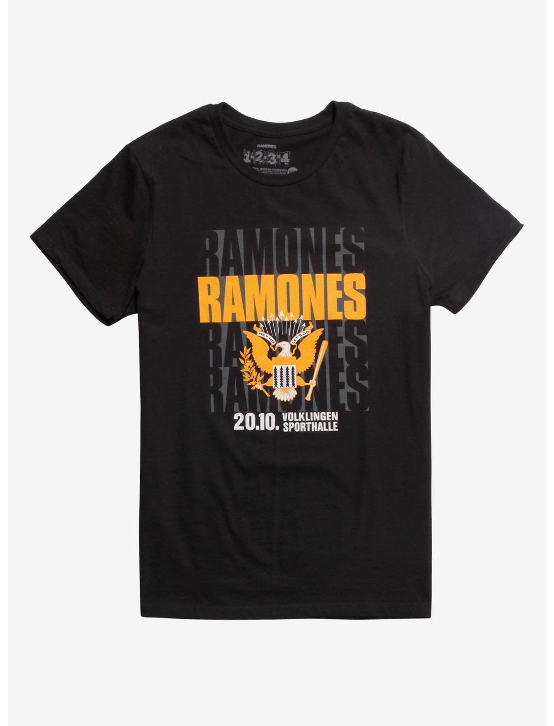 Ramones Ticket Stub T-Shirt, BLACK, hi-res