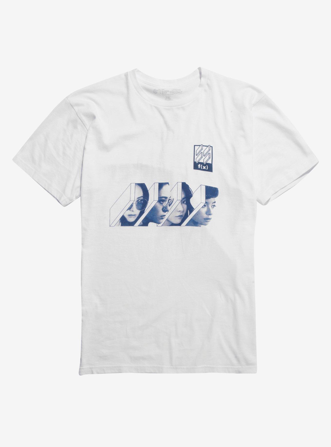 F(x) Blue Geometric T-Shirt, WHITE, hi-res