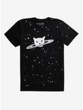 Caturn T-Shirt By Fox Shiver, WHITE, hi-res