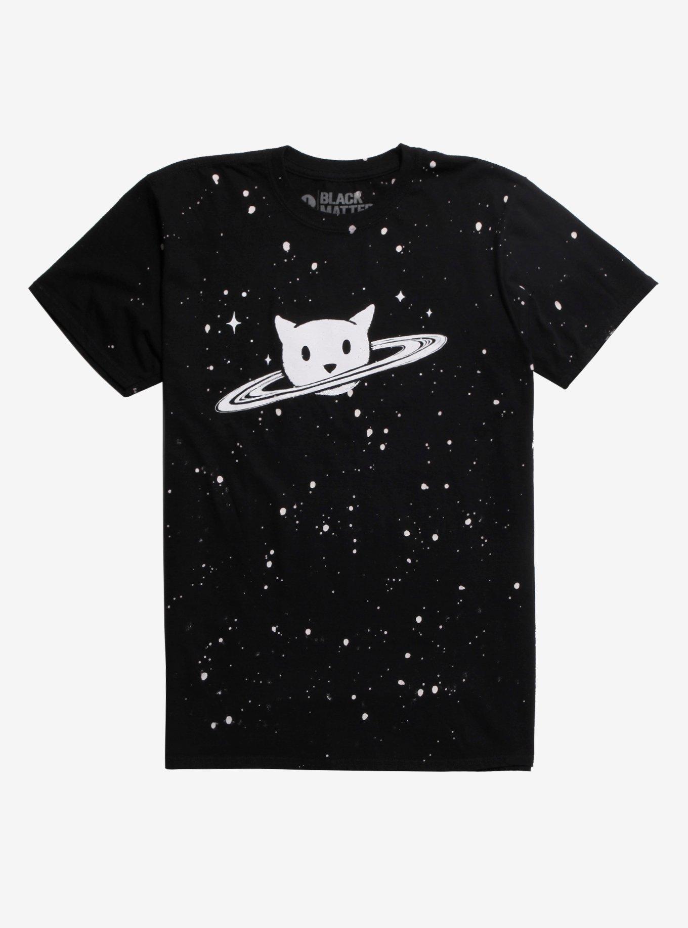 Caturn T-Shirt By Fox Shiver, WHITE, hi-res