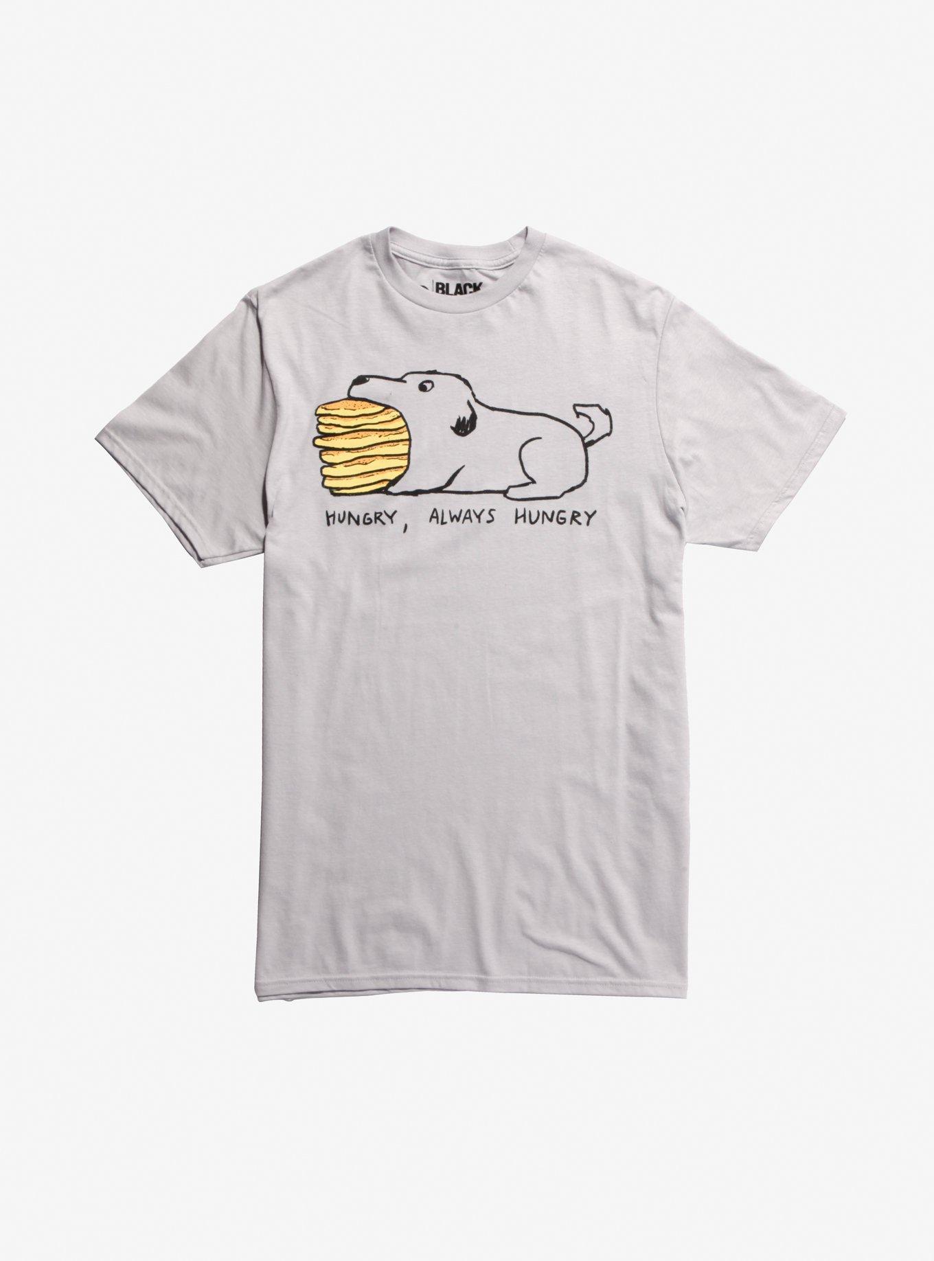 Always Hungry Dog T-Shirt By Fox Shiver, BLACK, hi-res