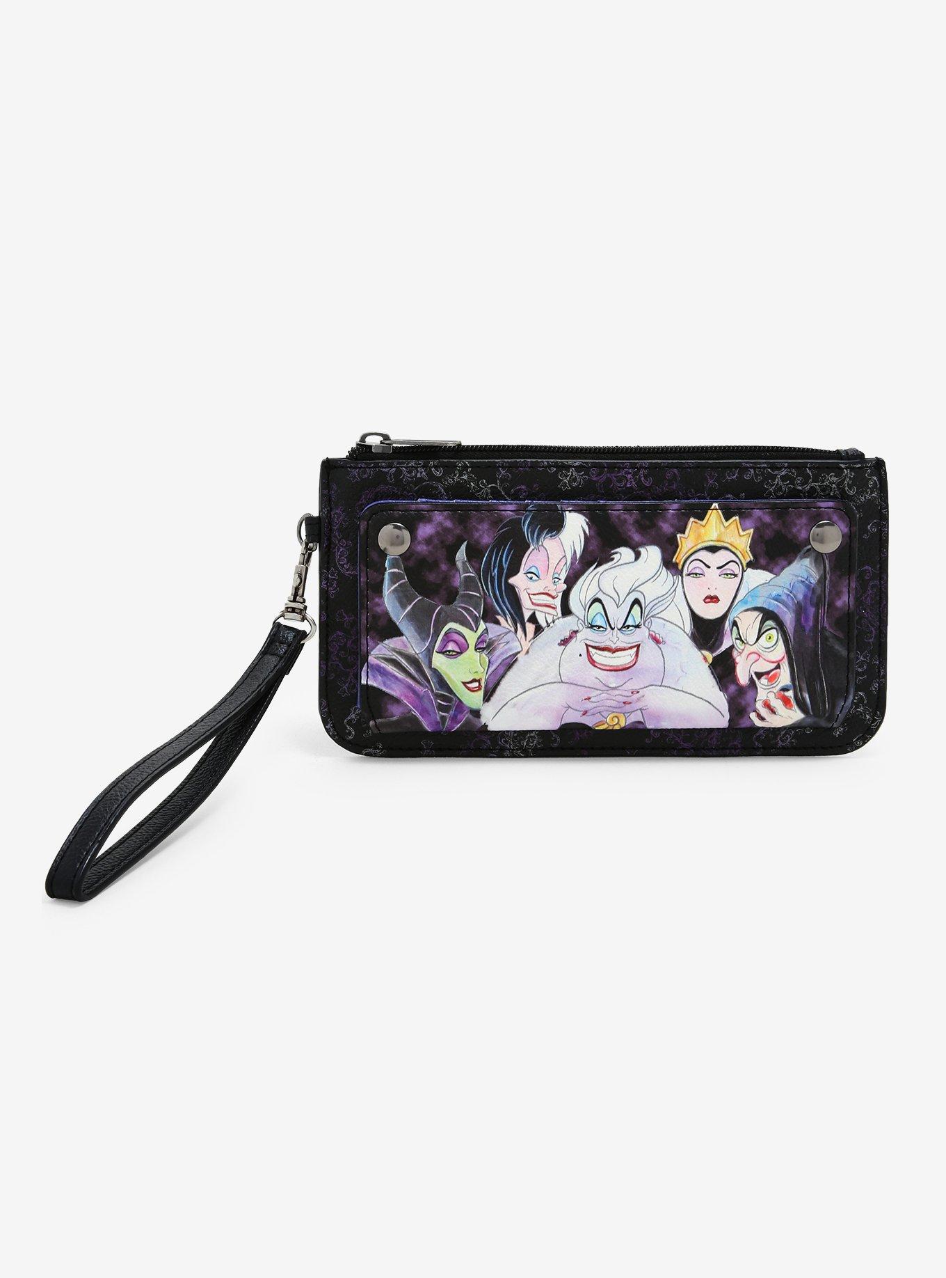 Loungefly Disney Villains Watercolor Wristlet, , hi-res