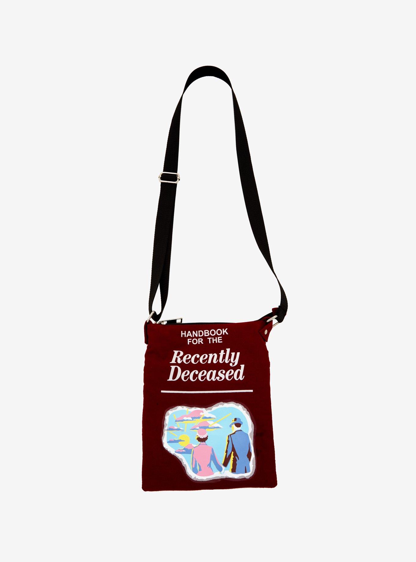 Handbook For The Recently Deceased on sale Crossbody Purse from Beetlejuice, Hot Topic