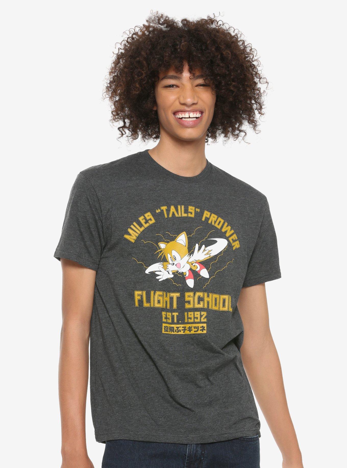 Sonic The Hedgehog Tails T-Shirt - BoxLunch Exclusive, GREY, hi-res