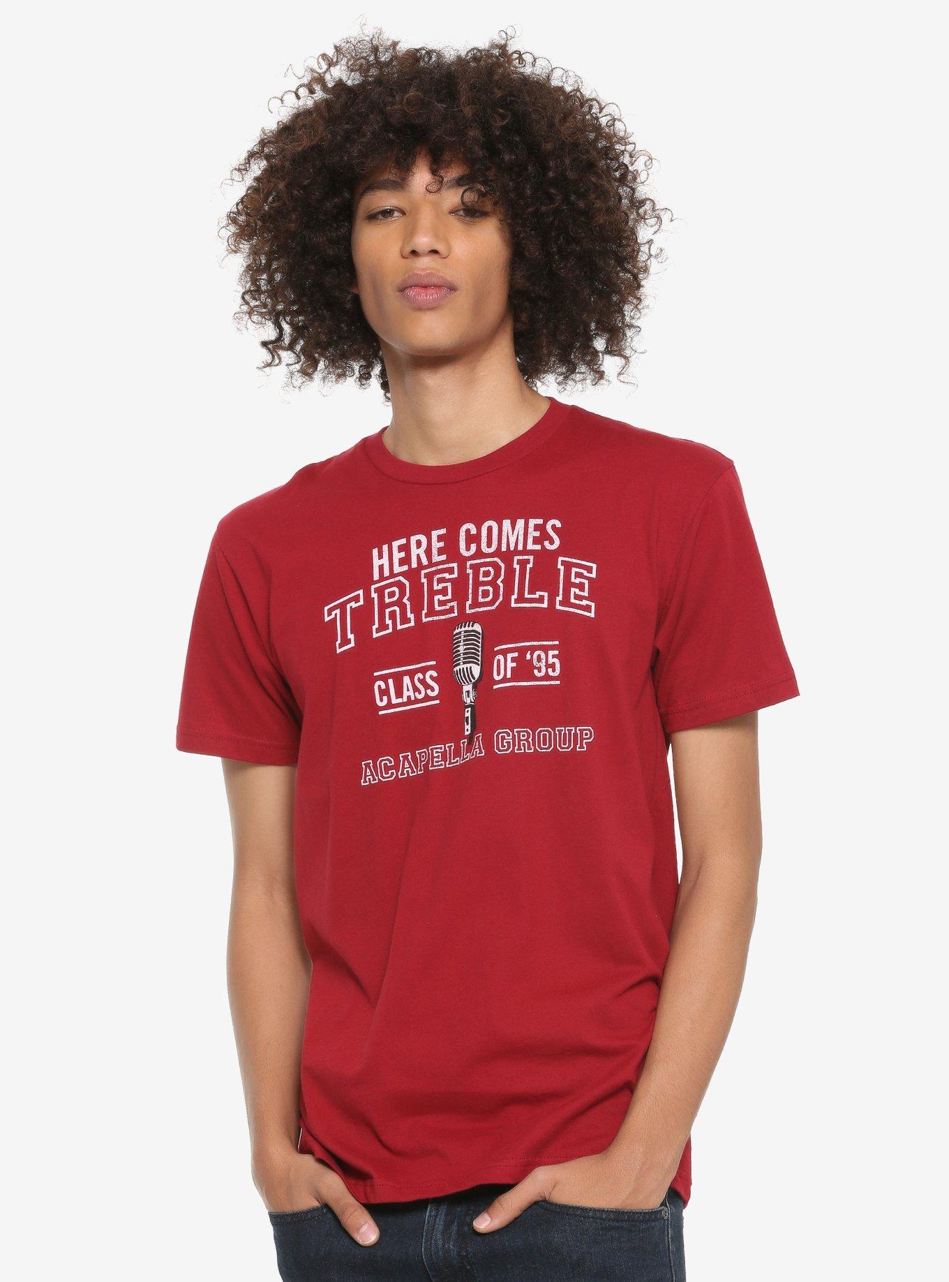 The Office Here Comes Treble T-Shirt - BoxLunch Exclusive, BURGUNDY, hi-res