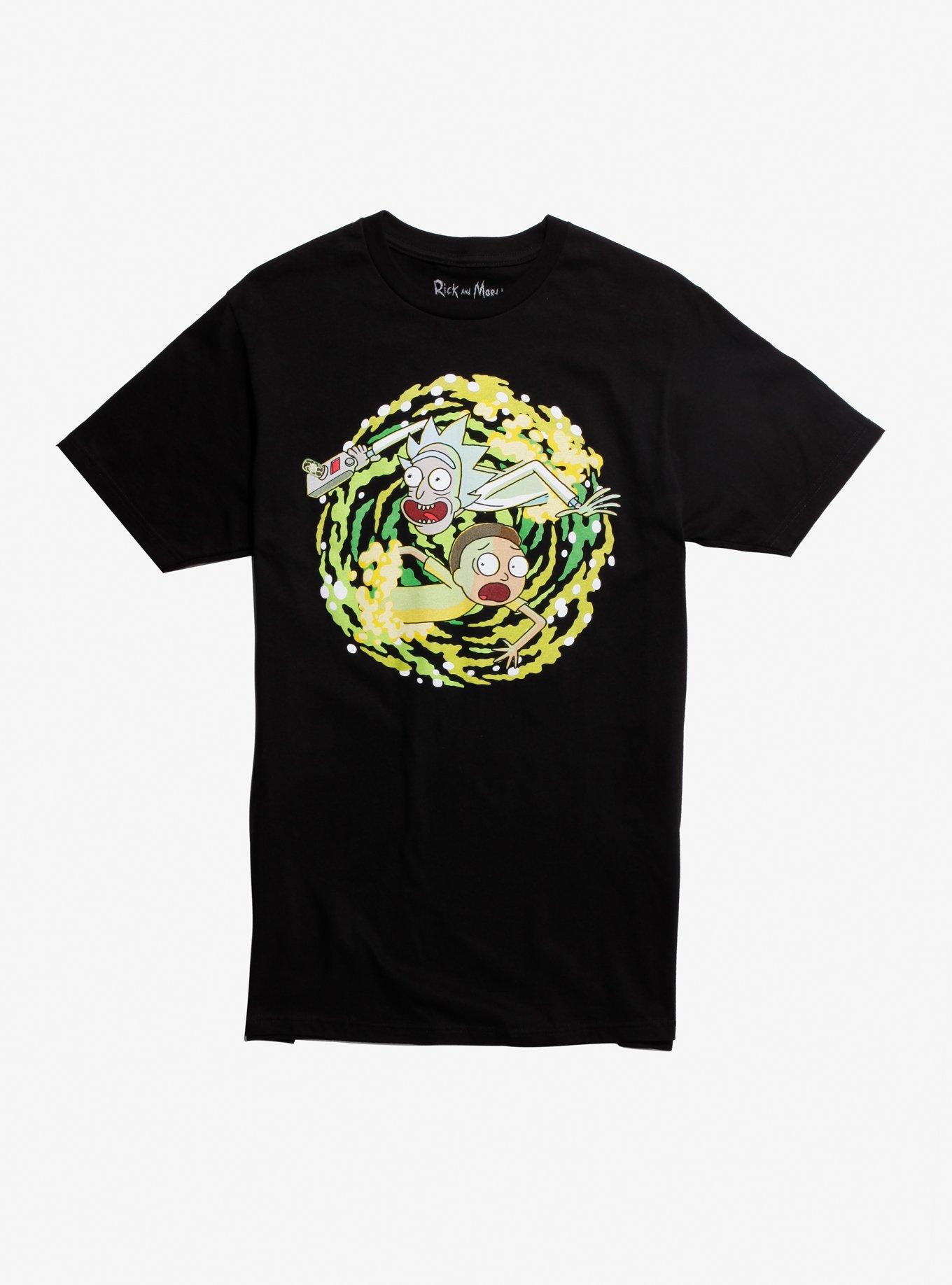 rick and morty portal shirt