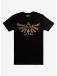 The Legend Of Zelda Hylian Crest Icons T-Shirt, YELLOW, hi-res