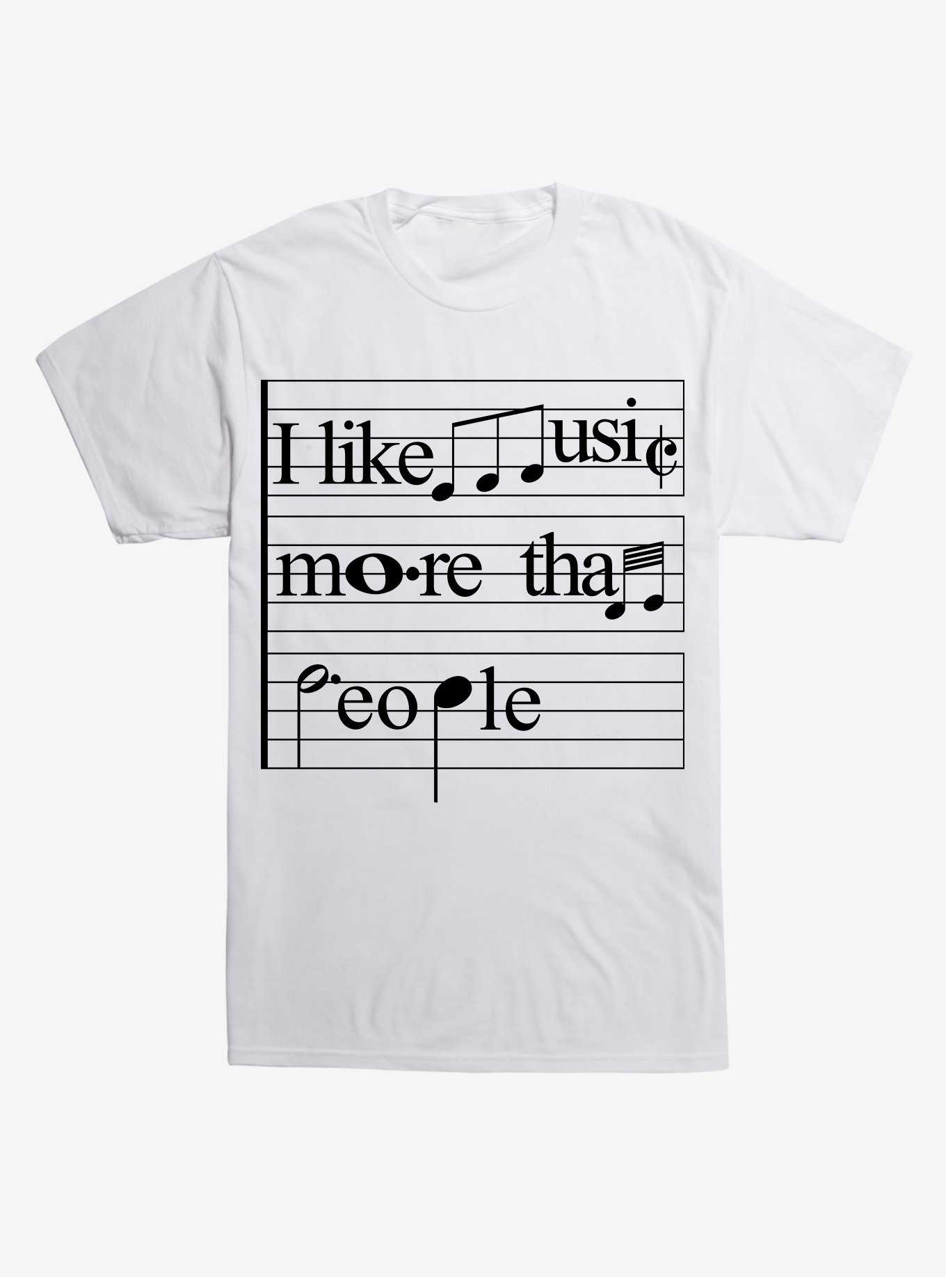 I Like Music More Than People T-Shirt, , hi-res