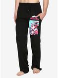 My Hero Academia Pink & Blue Print Pajama Pants, BLACK, hi-res