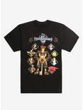 Disney Kingdom Hearts III Poster T-Shirt Hot Topic Exclusive, MULTI, hi-res