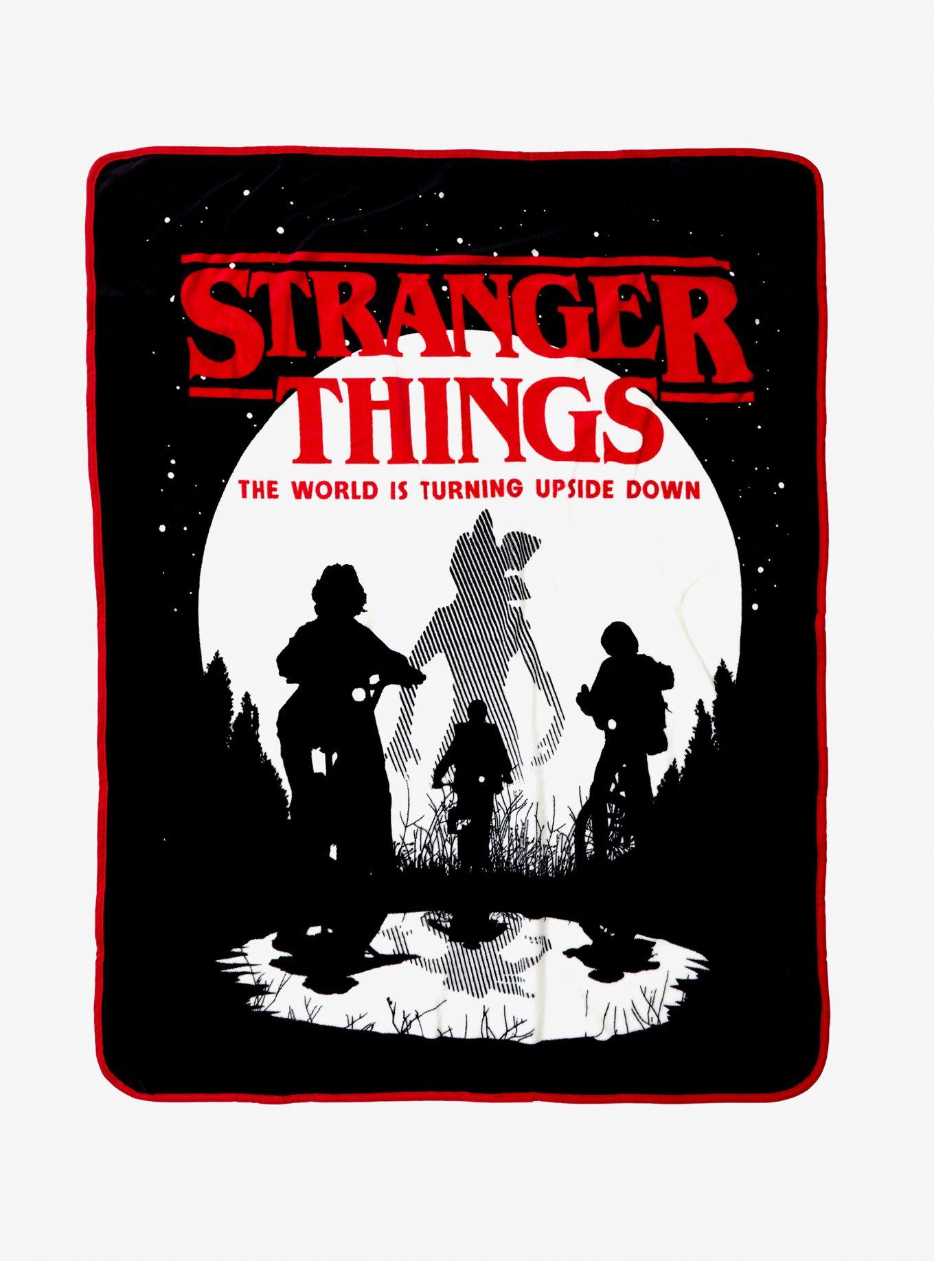 Stranger Things Silhouette Plush Throw Blanket, , hi-res