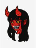 Devil Girl Enamel Pin, , hi-res