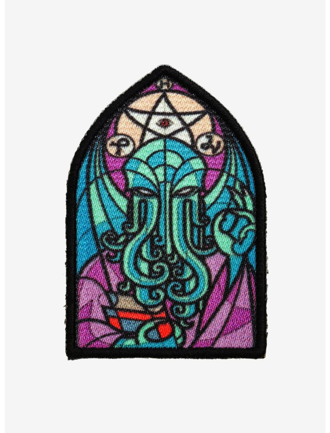 Cthulu Stained Glass Church Patch, , hi-res