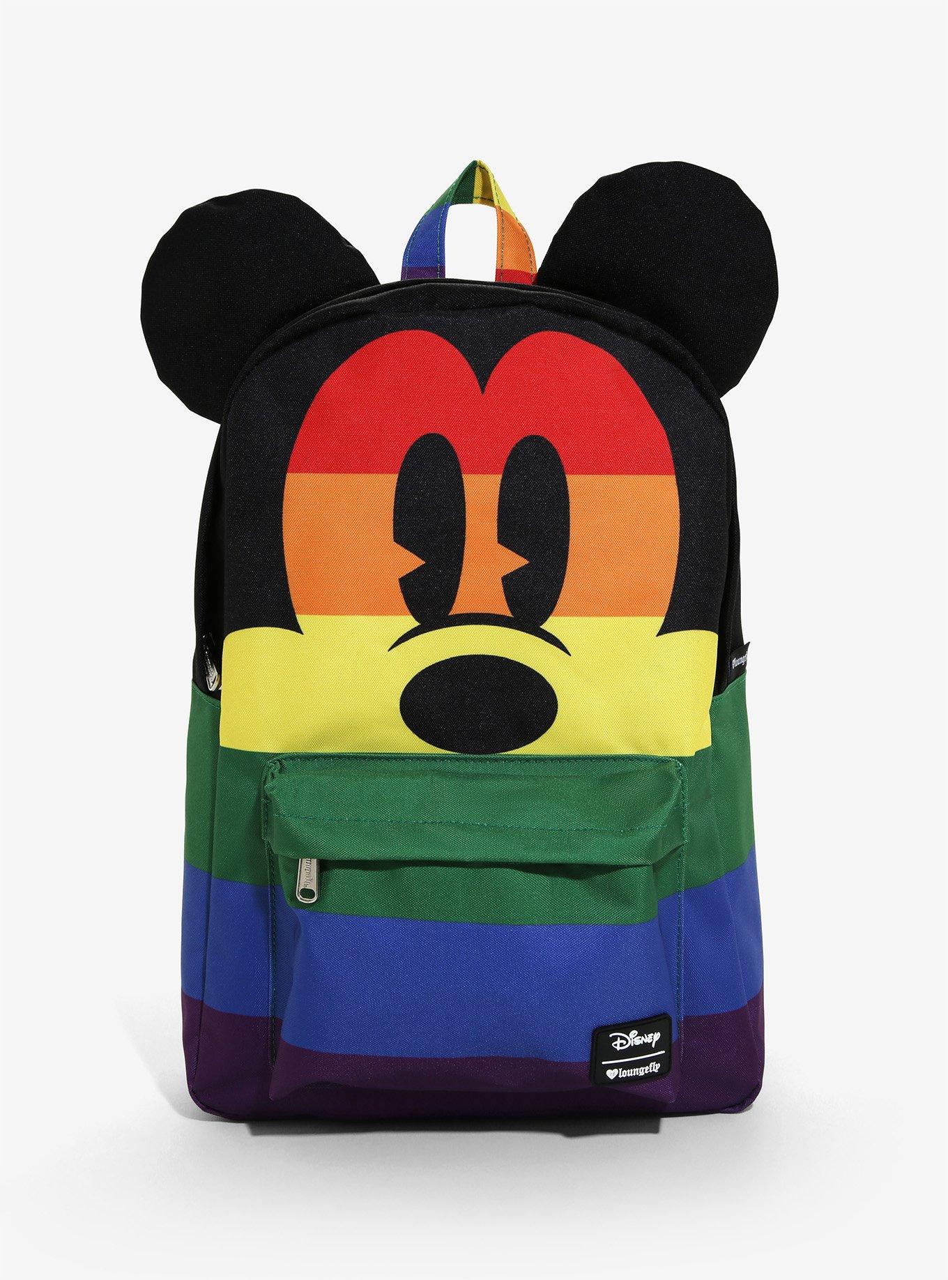 Mickey mouse striped discount backpack