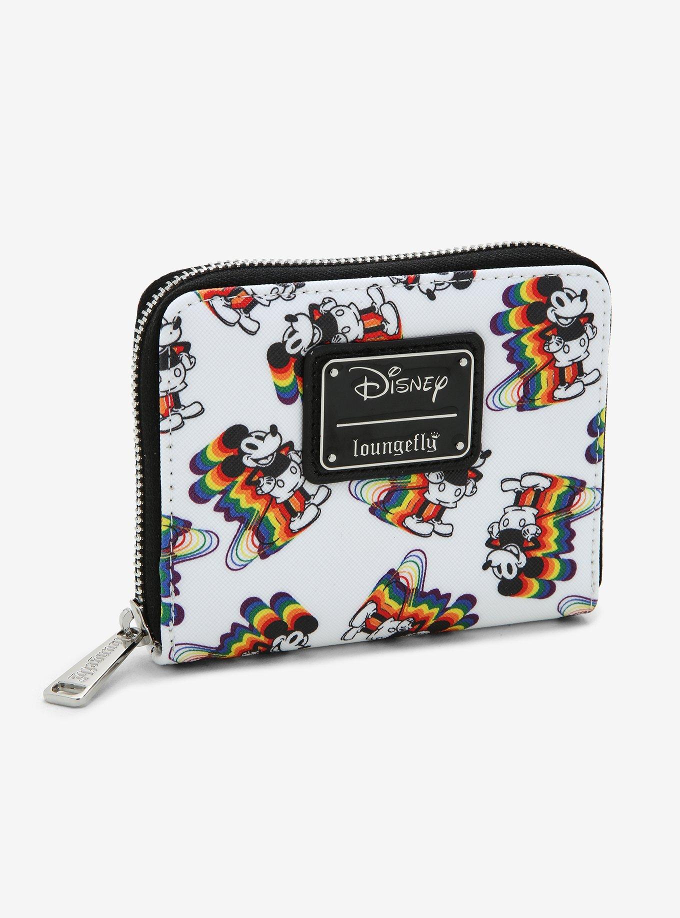 Disney's Mickey and Minnie Mouse Zip Around Nylon Wallet, Lightweight