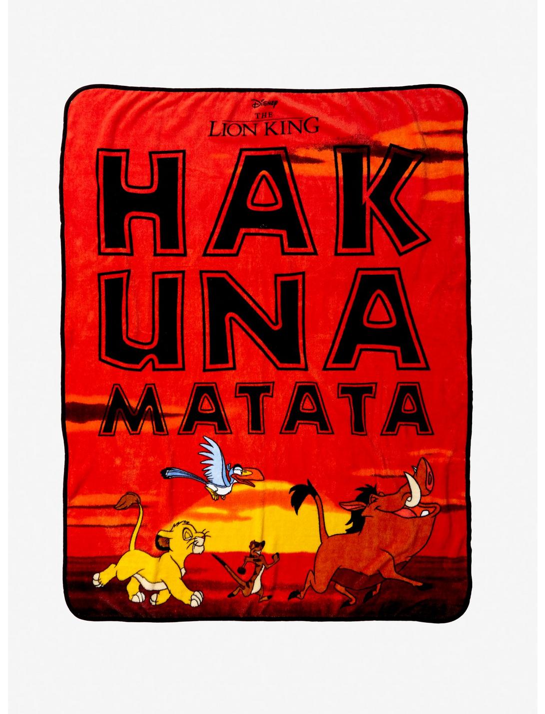 Disney The Lion King Hakuna Matata Plush Throw Blanket, , hi-res