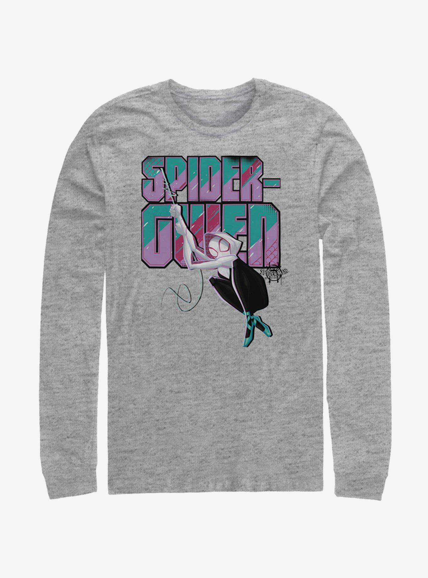 Marvel Spider-Man: Into The Spider-Verse Ghost-Spider Swinging Long-Sleeve T-Shirt