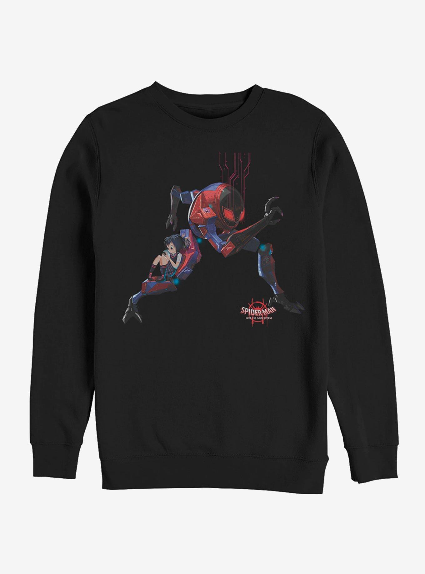 Marvel Spider-Man: Into The Spider-Verse Giant Robo Sweatshirt, BLACK, hi-res