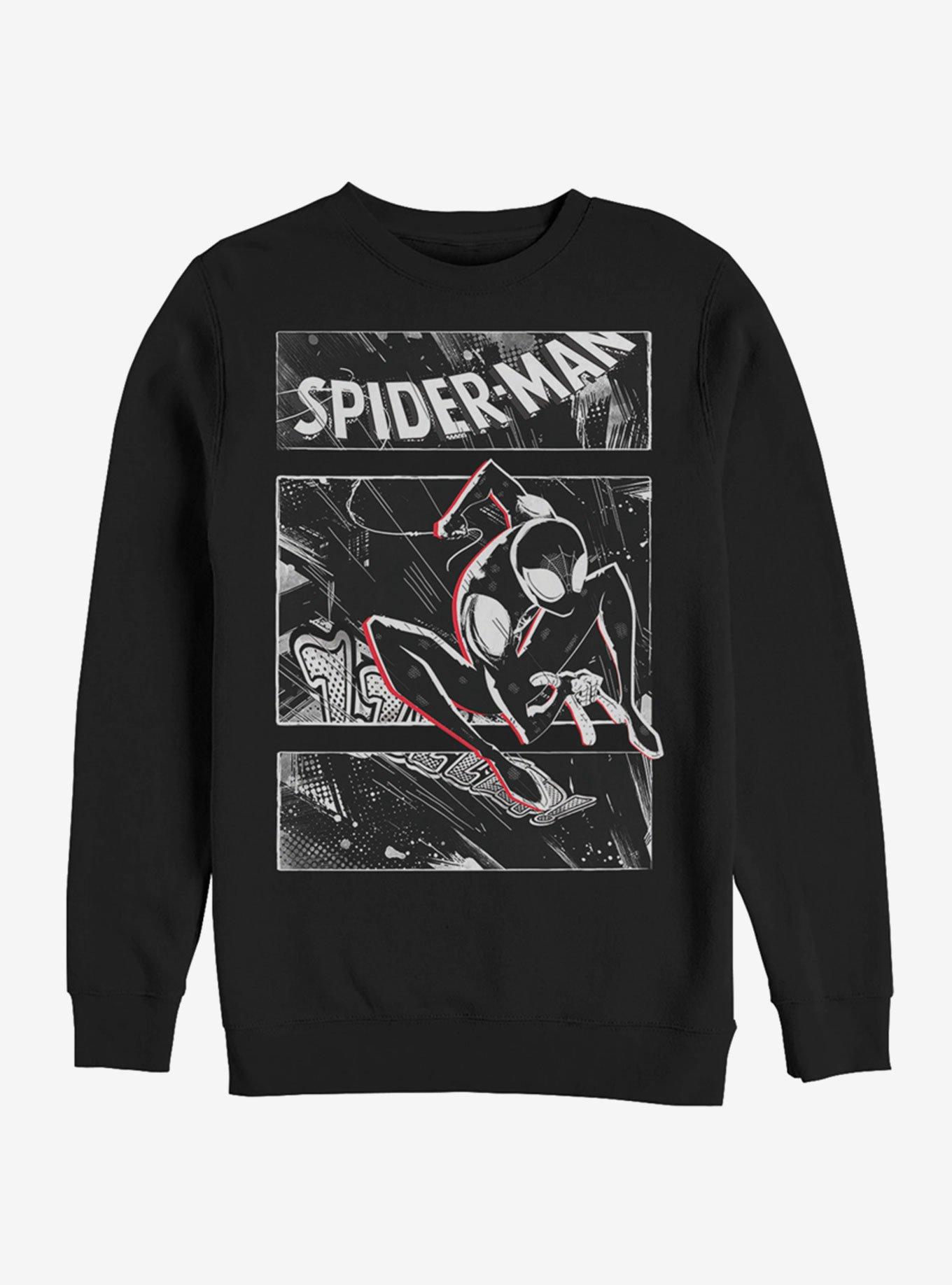 Spider-Man Men's Baseball Jersey, Sizes S-xl, Size: Large, Black