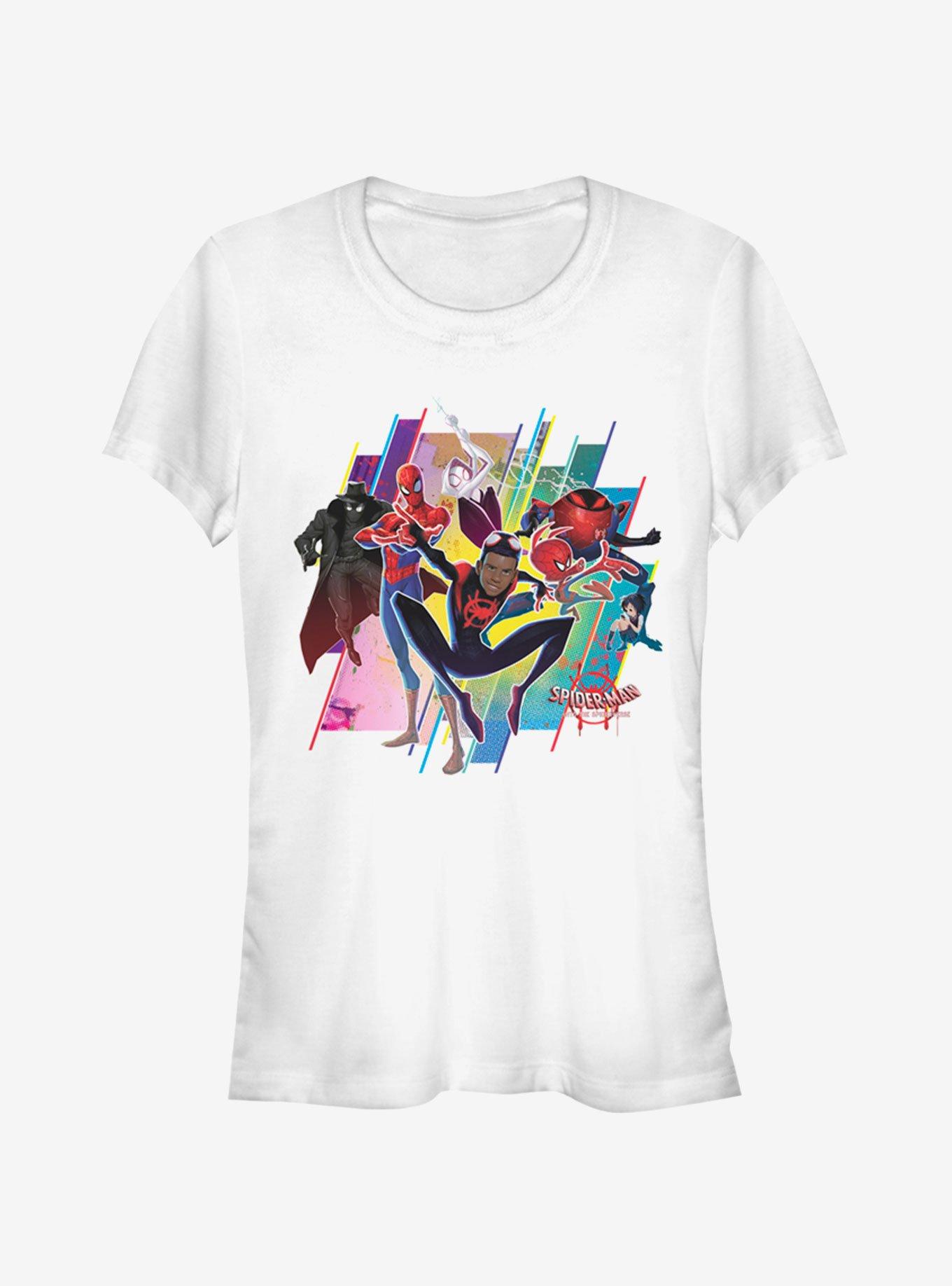 Marvel Spider-Man: Into The Spider-Verse Group Girls T-Shirt