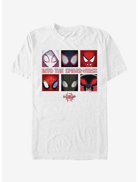 Marvel Spider-Man: Into The Spider-Verse Panel Boxes T-Shirt, WHITE, hi-res