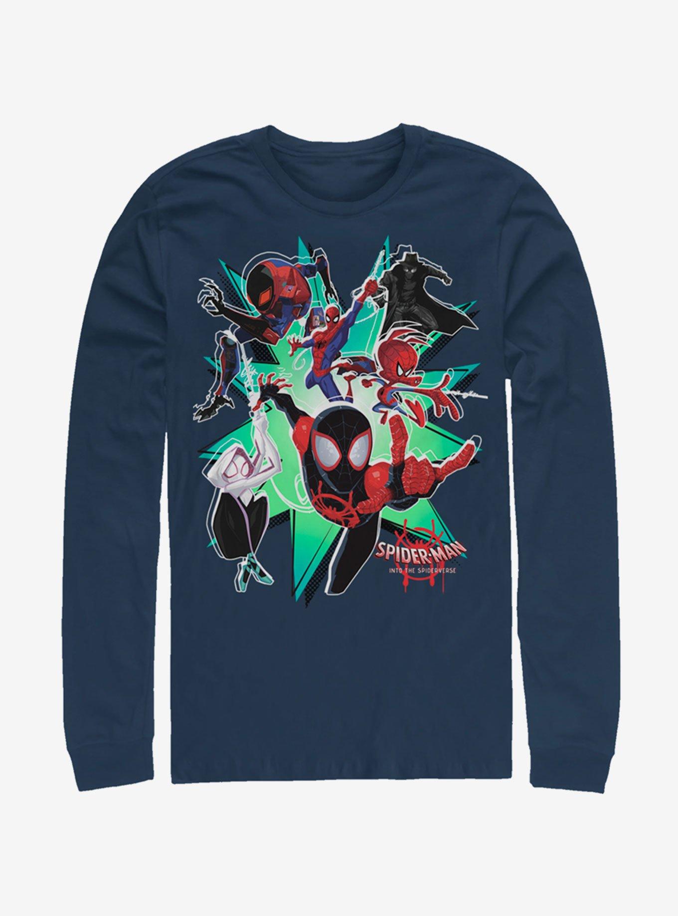 Marvel Spider-Man: Into The Spider-Verse Group Long-Sleeve T-Shirt, , hi-res