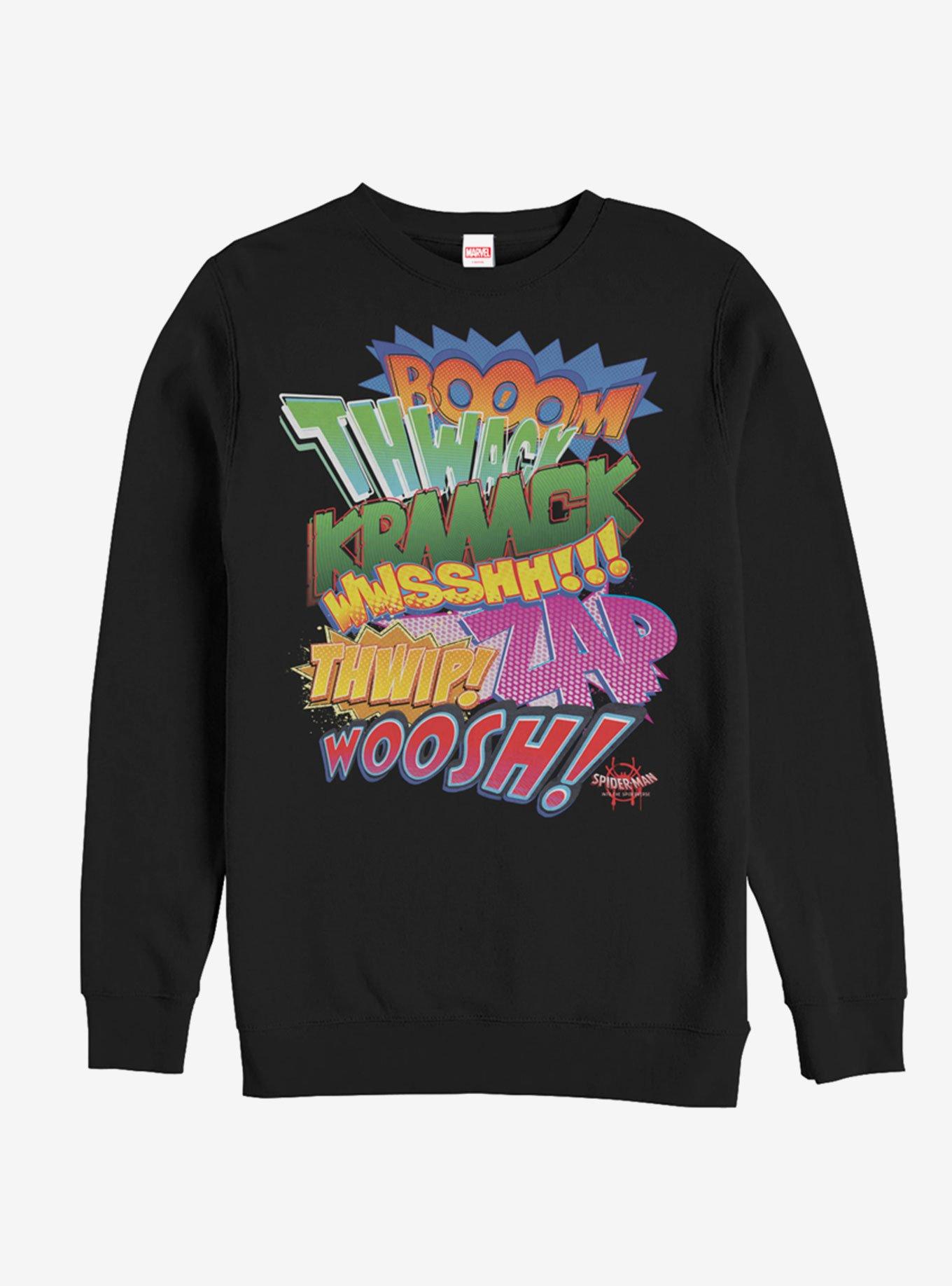 Marvel Spider-Man: Into The Spider-Verse Sound Effects Sweatshirt, , hi-res