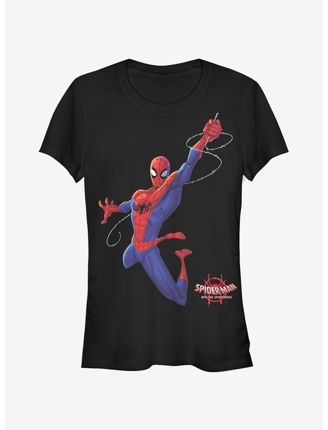 Marvel Spider-Man: Into The Spider-Verse Real Spider-Man Girls T-Shirt, BLACK, hi-res