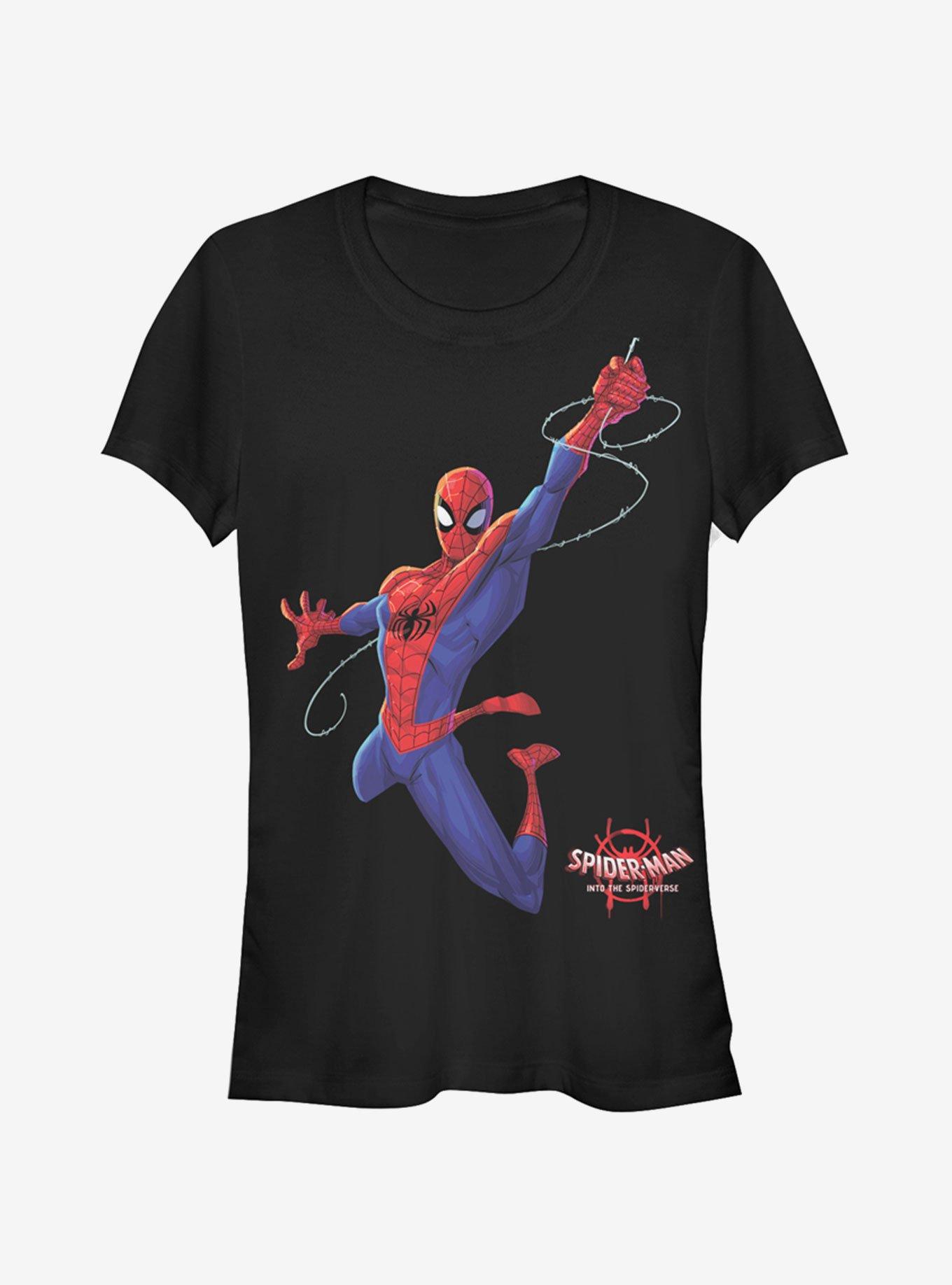 Marvel Spider-Man: Into The Spider-Verse Real Spider-Man Girls T-Shirt, BLACK, hi-res
